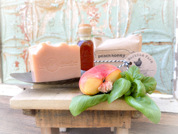 Peach Honey Basil Soap Bar