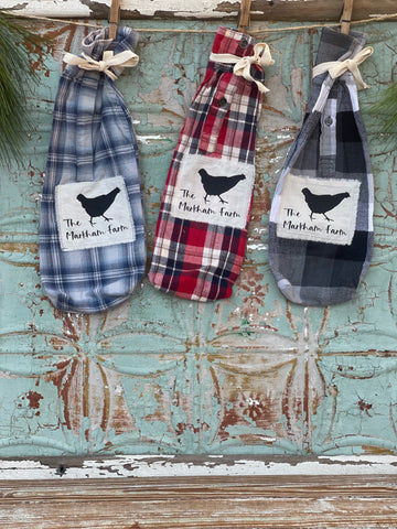 The Markham Farm Flannel Sleeve Gift Bag